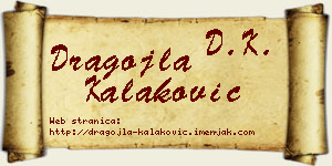 Dragojla Kalaković vizit kartica